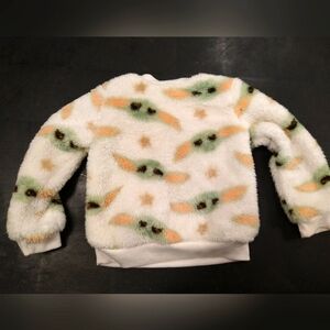 Fuzzy baby Yoda sweater 24 months